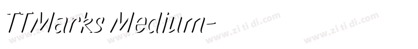 TTMarks Medium字体转换